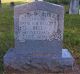 John S. Bell's headstone in the Dogbranch Cemetery