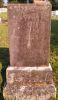 Headstone for Nancy Farmer Bishop in the Dogbranch Cemetery