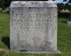 Franklin L. Alford's headstone in Plumlee Cemetery