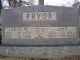 Headstone for Logan and Sarah Jane Bell Pryor in Dogbranch Cemetery