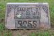 Headstone for Samuel D. Ross in White Church Cemetery